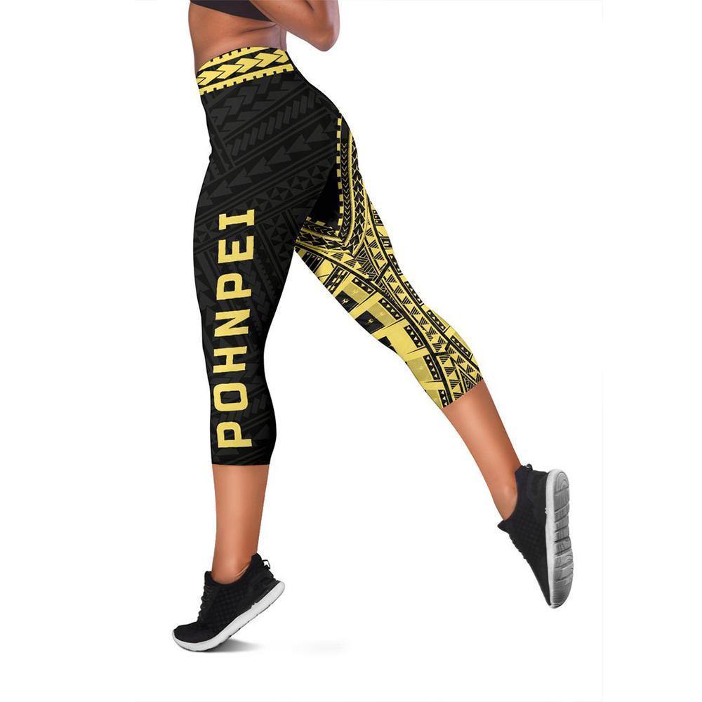 Pohnpei Rising Capris (Gold) A6 - Polynesian Pride