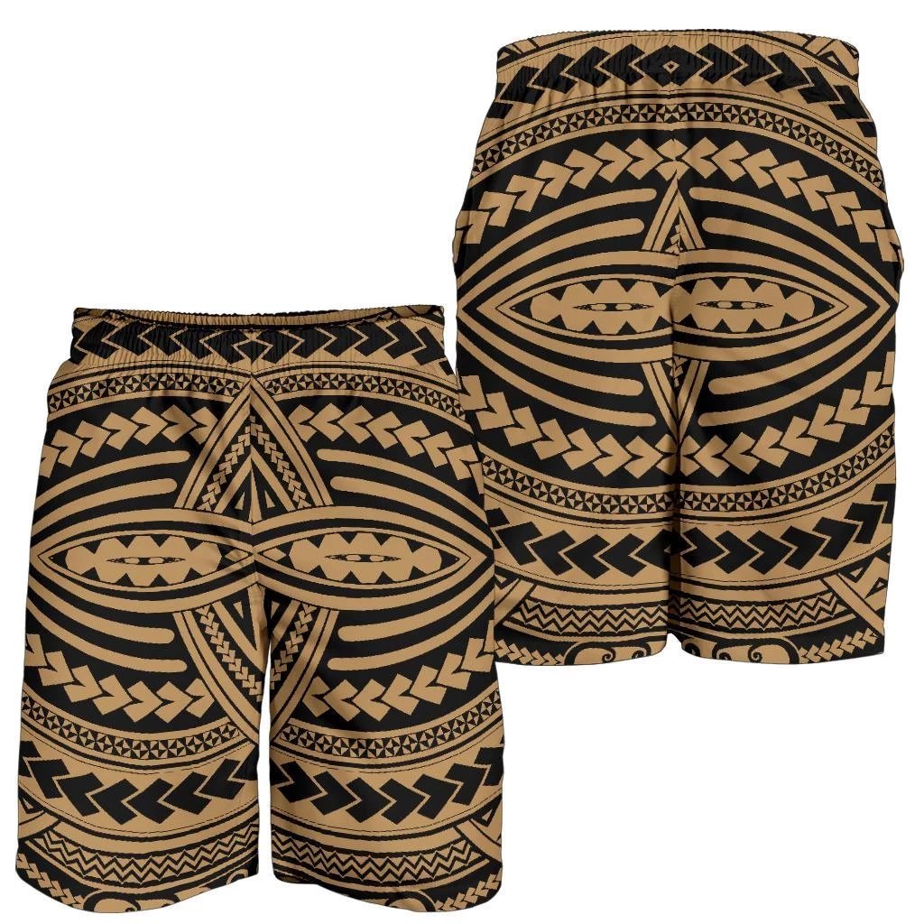 Polynesian Seamless Gold Men's Short Gold - Polynesian Pride