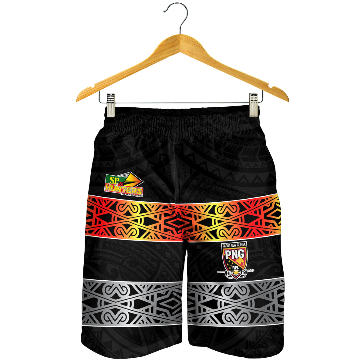 The Hunters PNG Men Shorts Papua New Guinea Hunters Rugby LT13 - Polynesian Pride