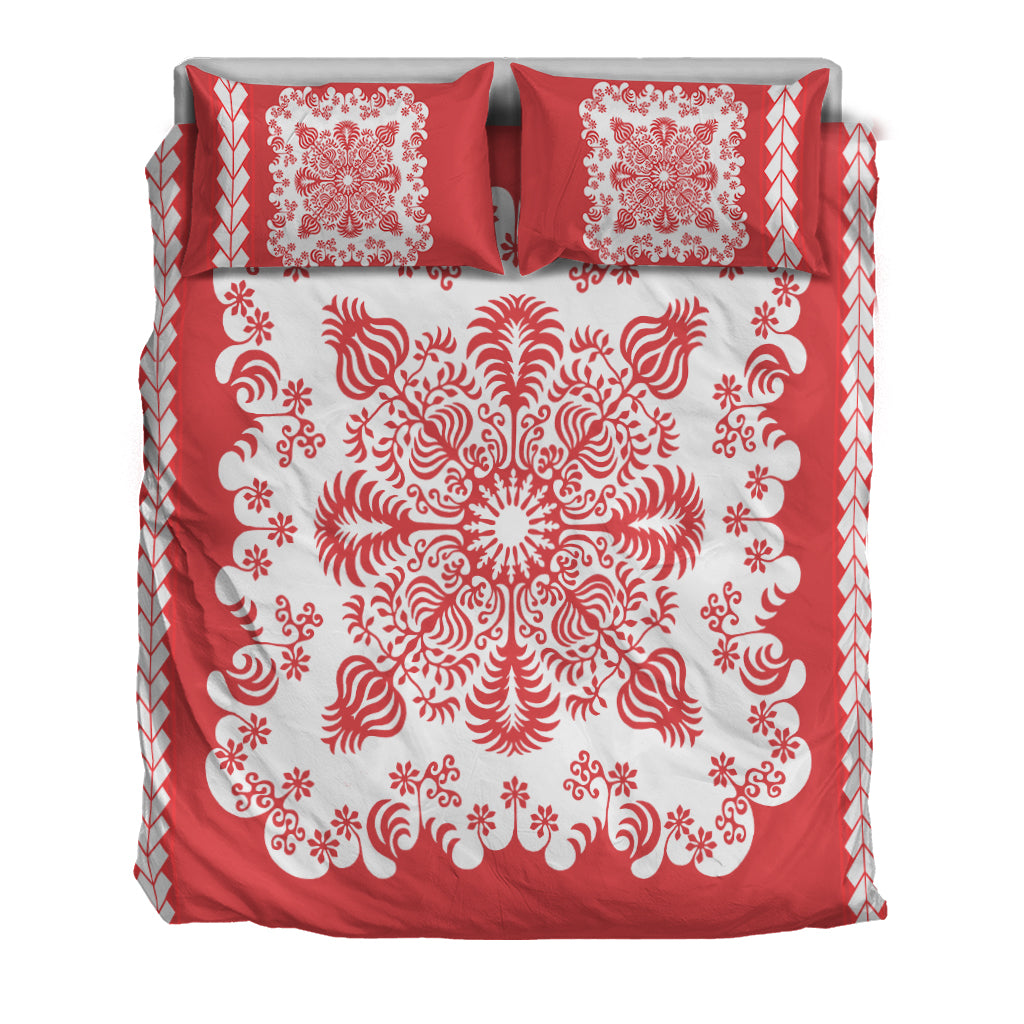 Hawaii Bedding Set Pattern Version Special Red LT13 - Polynesian Pride