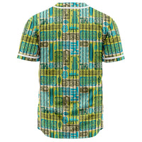 Hawaii Seamless Exotic Tiki Pattern Baseball Jersey - Polynesian Pride