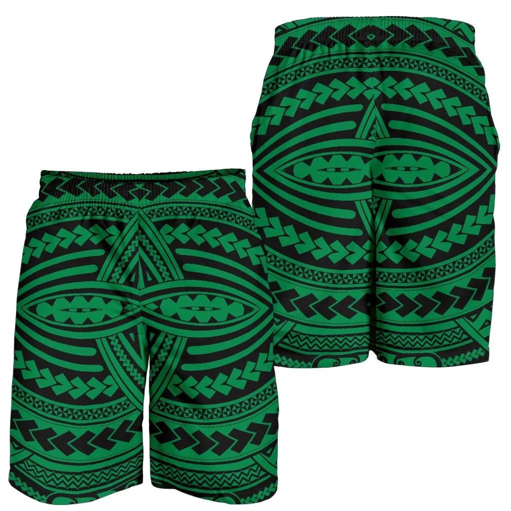Polynesian Seamless Green Men's Short Green - Polynesian Pride