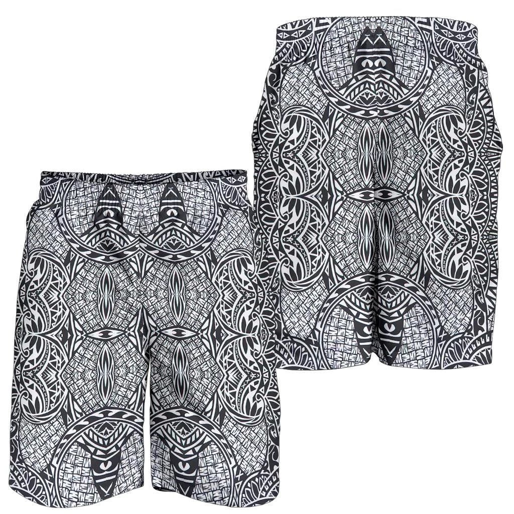 Polynesian Lauhala Mix White Men's Short White - Polynesian Pride
