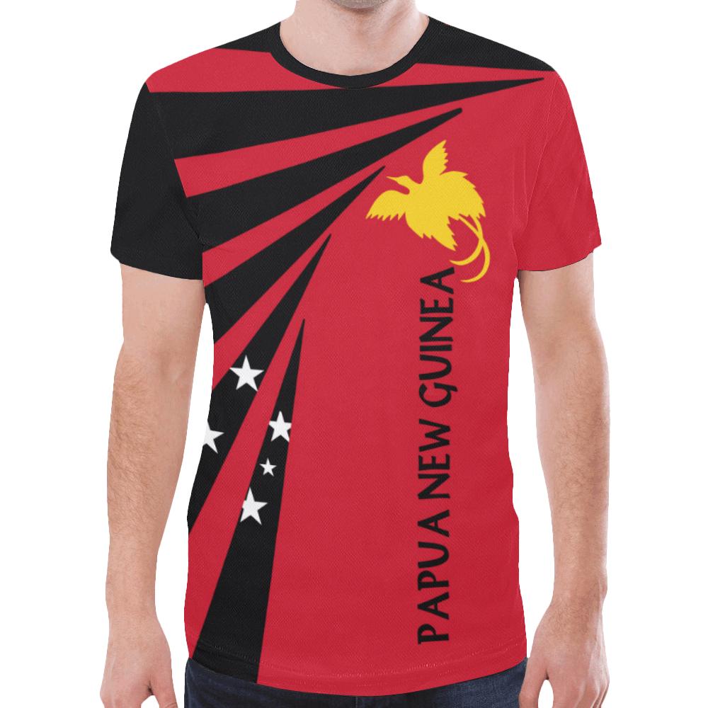 Papua New Guinea T Shirts Papua New Guinea Flag Th5 - Polynesian Pride