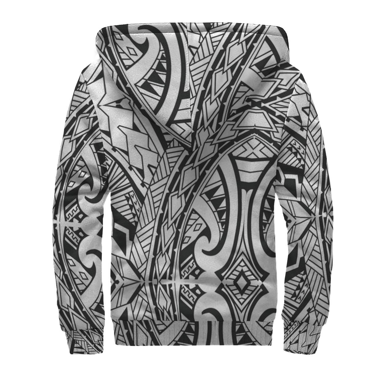 Polynesian Patterns Sherpa Hoodie 02 - Polynesian Pride