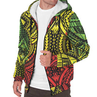 Polynesian Patterns Sherpa Hoodie - Reggae Color Style White - Polynesian Pride