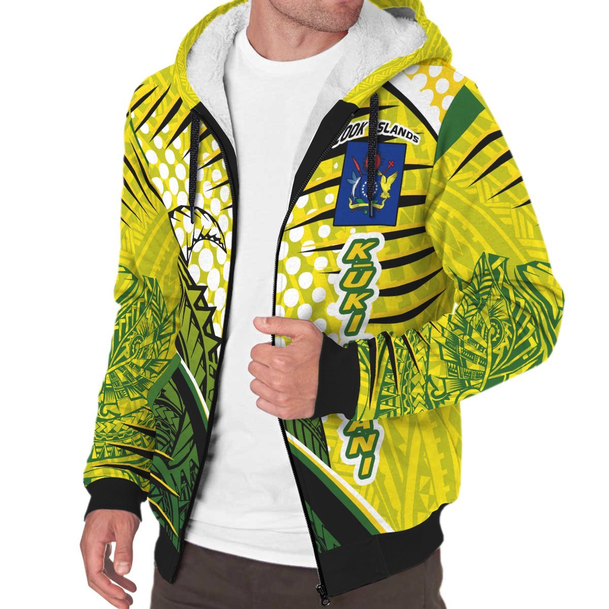 (Kuki Airani) Cook Islands Sherpa Hoodie - Tides Style Special - Polynesian Pride