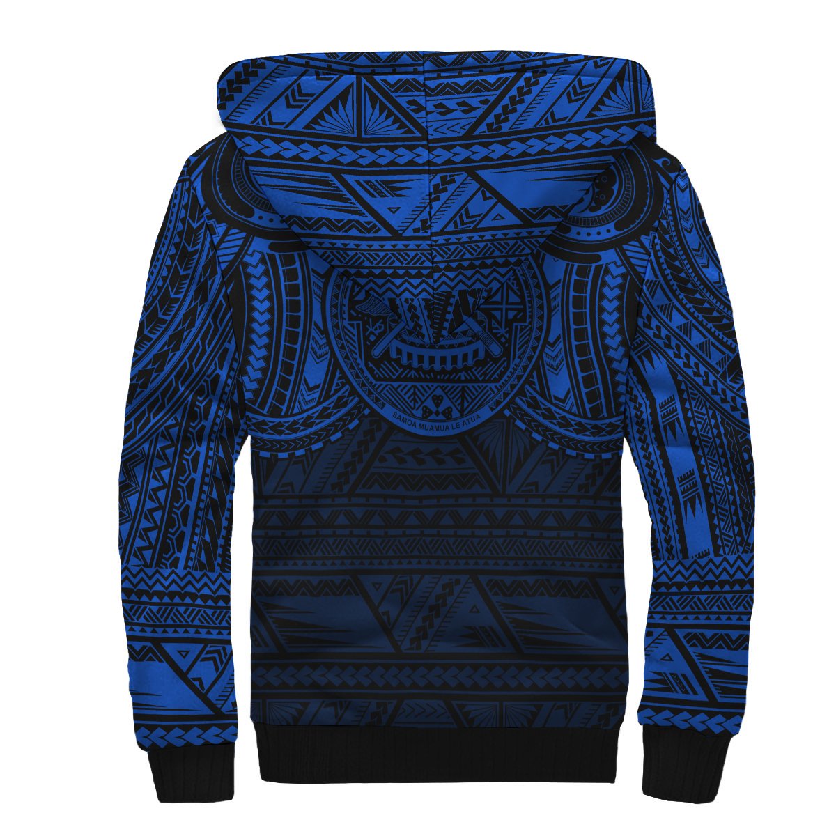 American Samoa Sherpa Hoodie - Blue Spirit - Polynesian Pride