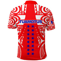 Tuamotu Archipelago Tribal Tattoo Polo Shirt LT12 - Polynesian Pride