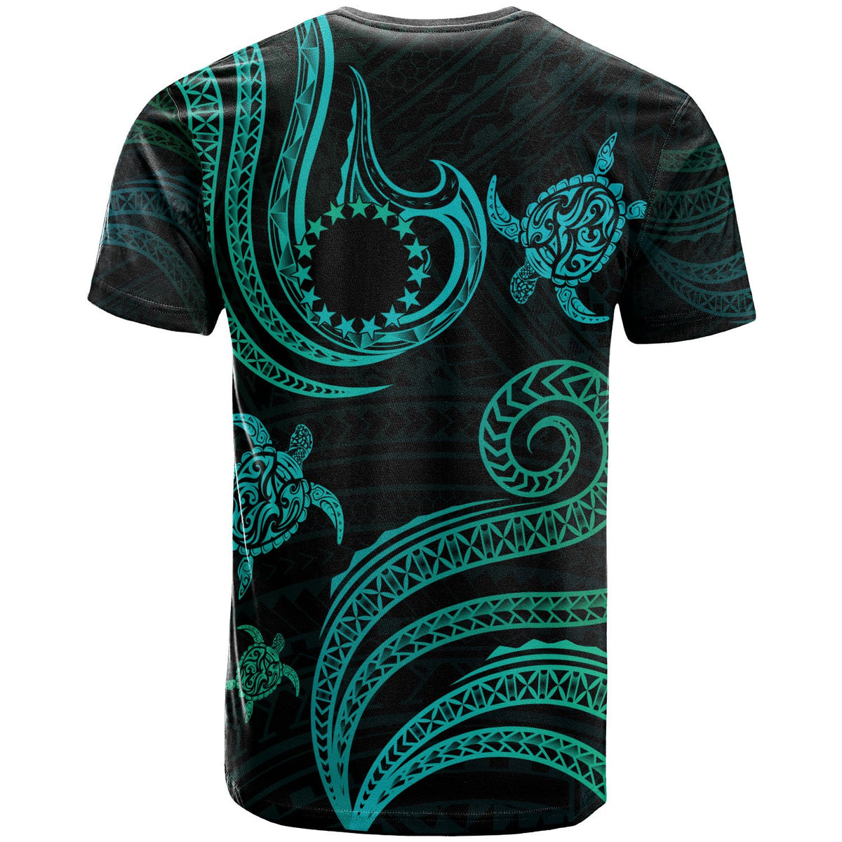 Cook Islands T Shirt Polynesian Turtle With Pattern - Polynesian Pride
