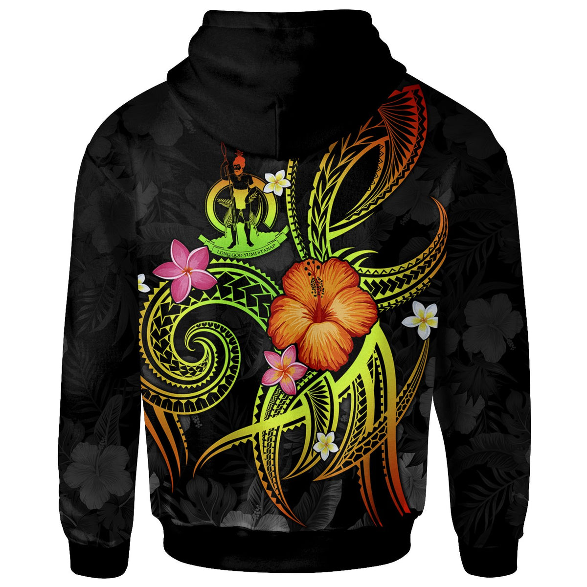 Vanuatu Polynesian Zip up Hoodie Legend of Vanuatu (Reggae) - Polynesian Pride