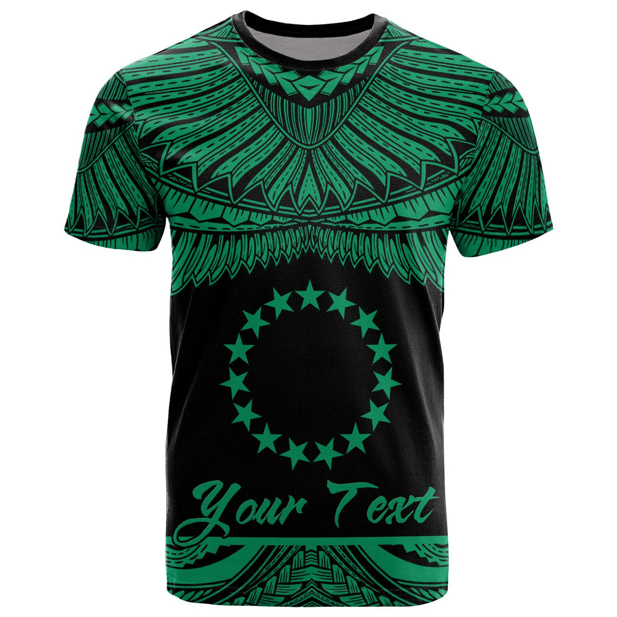 Cook Islands Polynesian Custom T Shirt Polynesian Pride Green Version Unisex Green - Polynesian Pride
