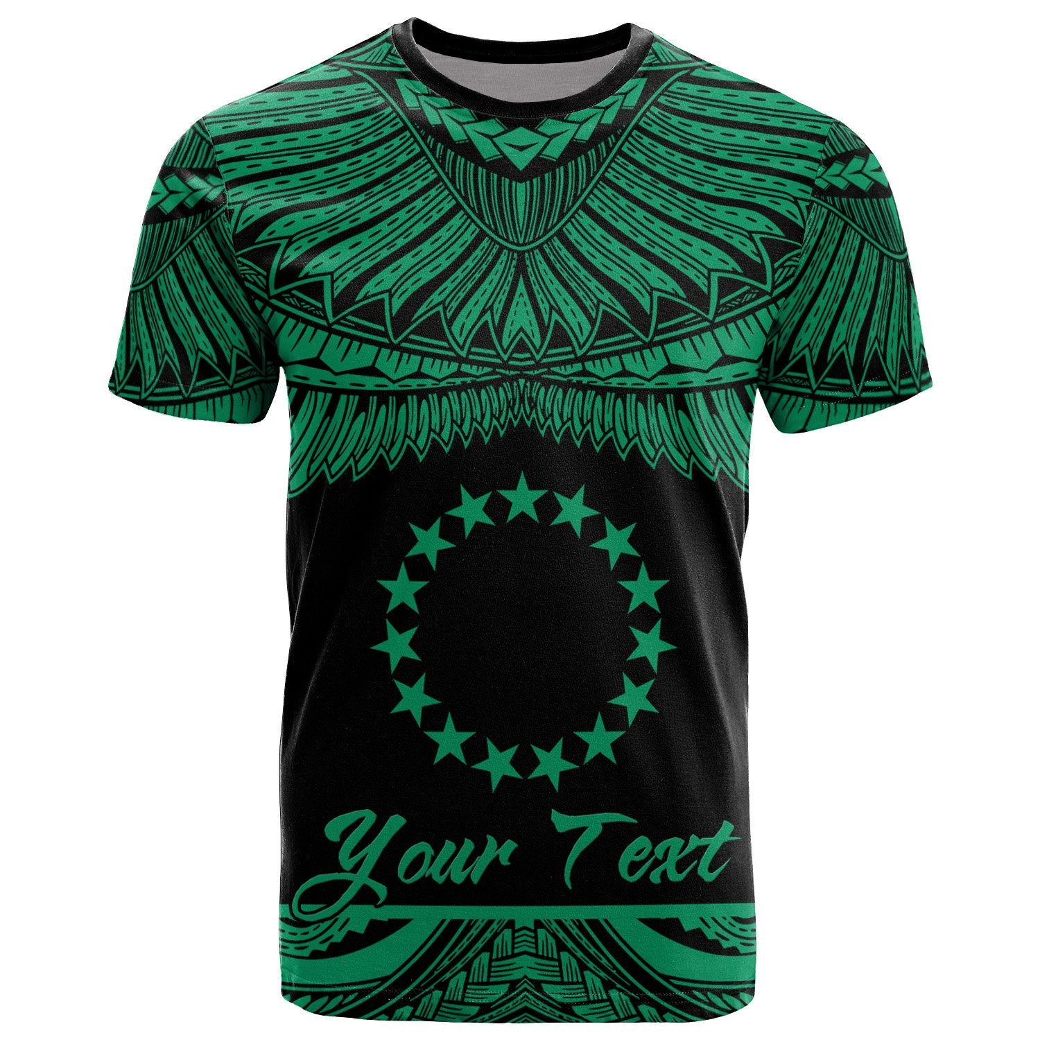 Cook Islands Polynesian Custom T Shirt Polynesian Pride Green Version Unisex Green - Polynesian Pride