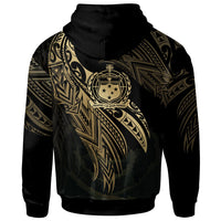 Samoa Polynesian Zip Hoodie Legend Gold Version - Polynesian Pride