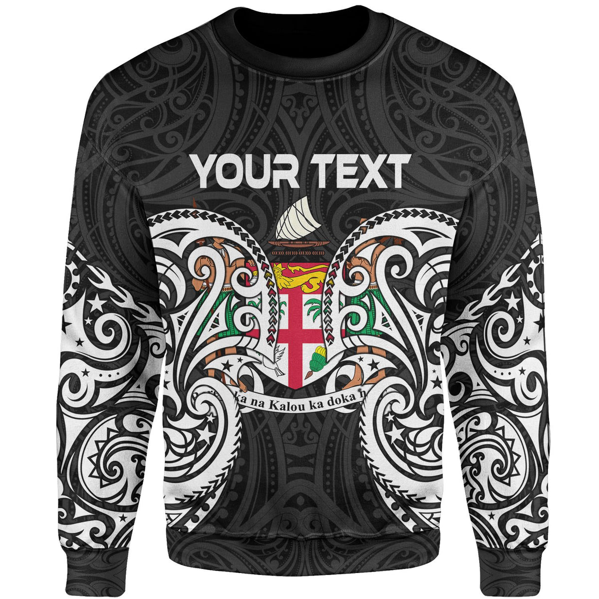 Fiji Polynesian Custom Personalised Sweater - Spirit Style White Unisex White - Polynesian Pride