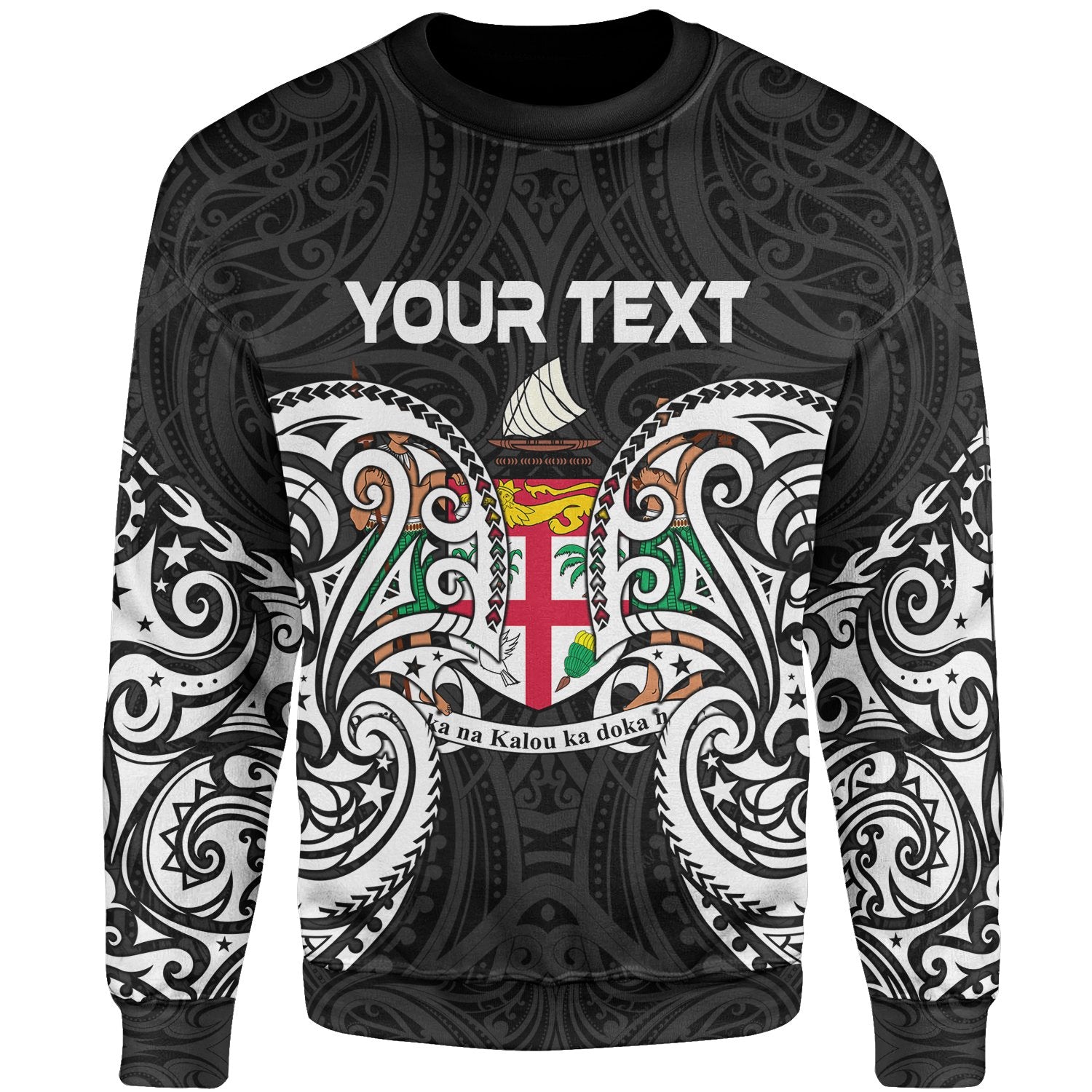 Fiji Polynesian Custom Personalised Sweater - Spirit Style White Unisex White - Polynesian Pride