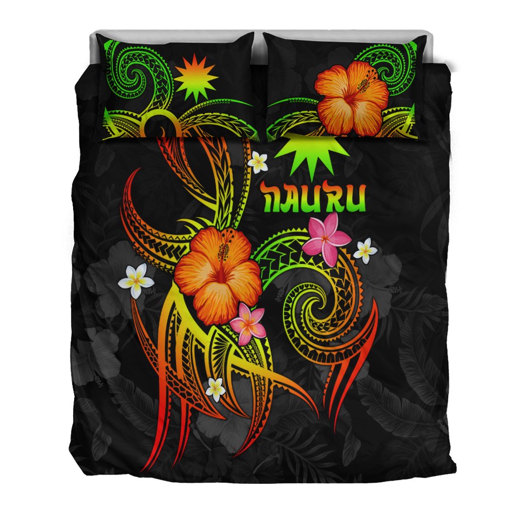Nauru Polynesian Bedding Set - Legend of Nauru (Reggae) - Polynesian Pride