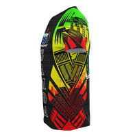 Samoa T Shirt Samoan Coat of Arms Polynesian Tattoo Reggae Style - Polynesian Pride