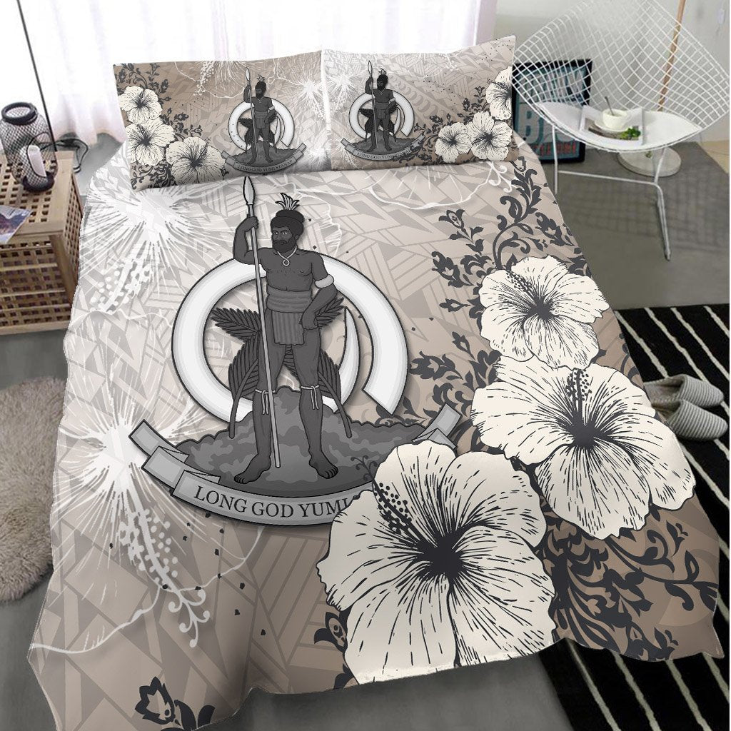 Vanuatu Bedding Set - Vintage Luxury Floral Style - Polynesian Pride