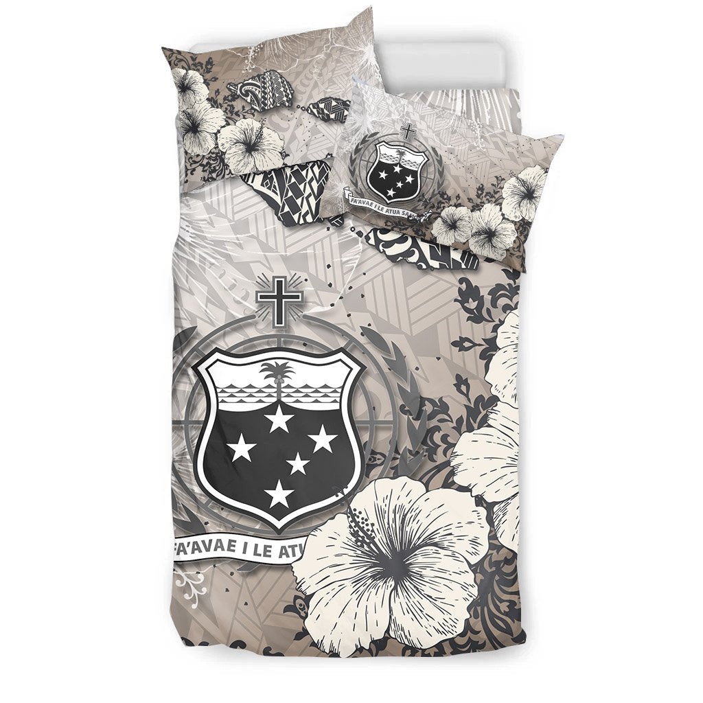 Samoa Bedding Set - Vintage Luxury Floral Style - Polynesian Pride