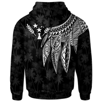 Kosrae Custom Hoodie Polynesian Wings (White) - Polynesian Pride