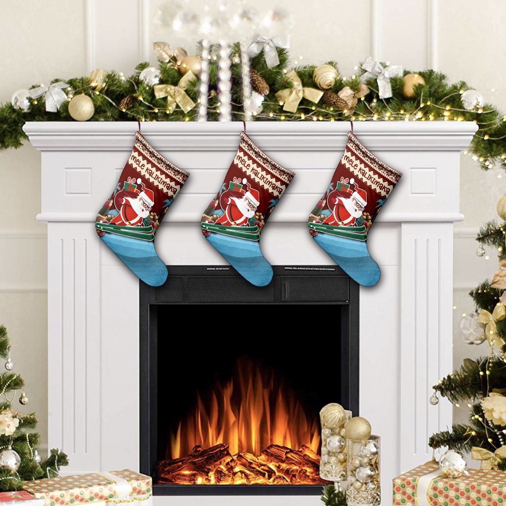 Hawaii Christmas Mele Kalikimaka Stocking - Vie Style - AH - Polynesian Pride