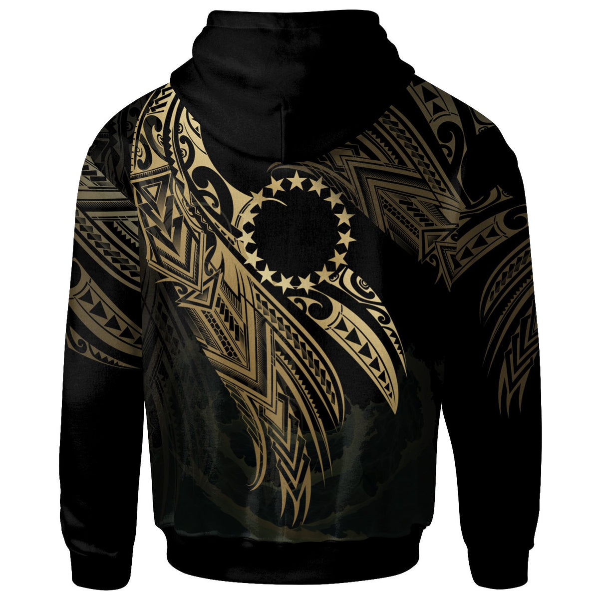 Cook Island Polynesian Zip Hoodie Legend Gold Version - Polynesian Pride