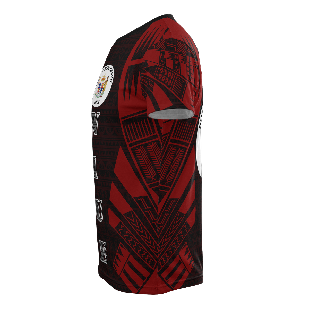 Niue T Shirt Niue Seal Polynesian Tattoo Red Style - Polynesian Pride
