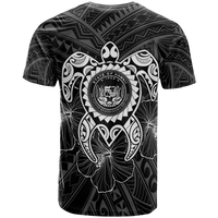 Hawaii Polynesian T Shirt Vintage Polynesian Turtle (White) - Polynesian Pride