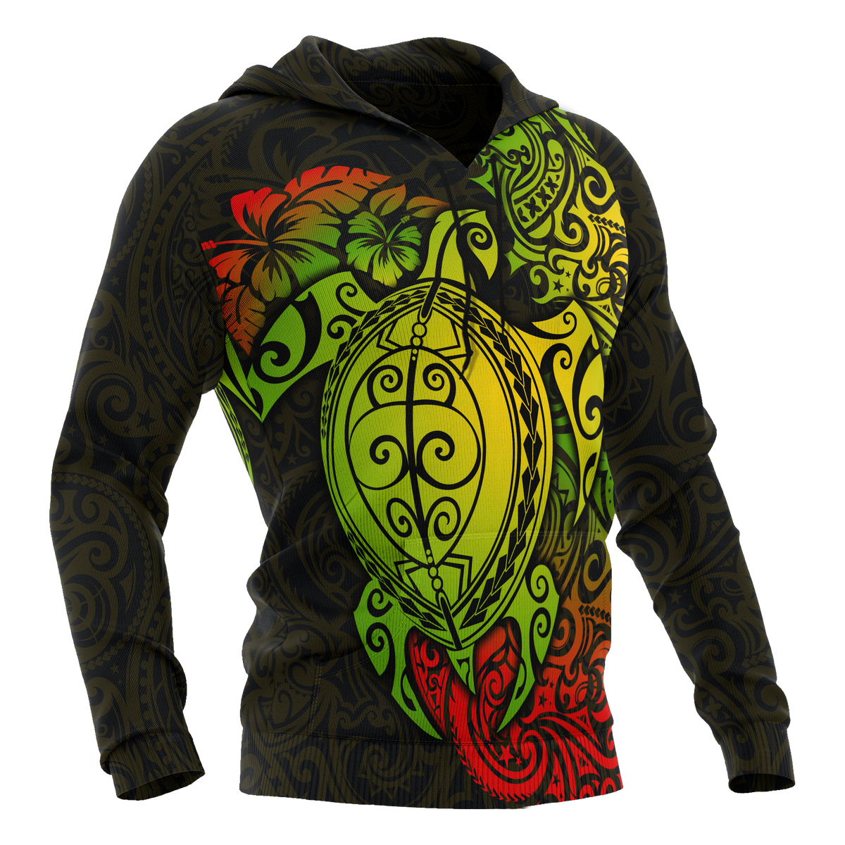 Polynesian Hawaii Hoodie Polynesian Turtle - Polynesian Pride