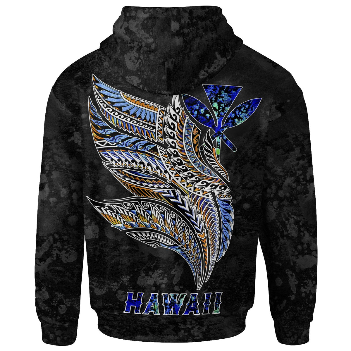 Polynesian Hawaii Zip Hoodie Polynesian Wings - Polynesian Pride