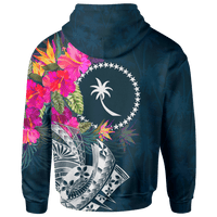 Chuuk Custom Hoodie Summer Vibes - Polynesian Pride