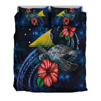Tokelau Polynesian Bedding Set - Blue Turtle Hibiscus - Polynesian Pride
