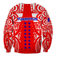 (Custom Personalised) Tuamotu Archipelago Tribal Tattoo Sweatshirt - LT12 - Polynesian Pride
