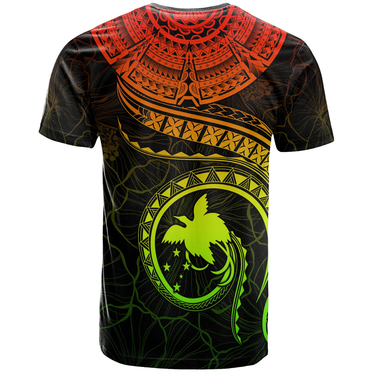 Papua New Guinea Polynesian T Shirt Papua New Guinea Waves (Reggae) - Polynesian Pride
