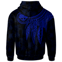 Federated States of Micronesia Hoodie Polynesian Wings (Blue) - Polynesian Pride