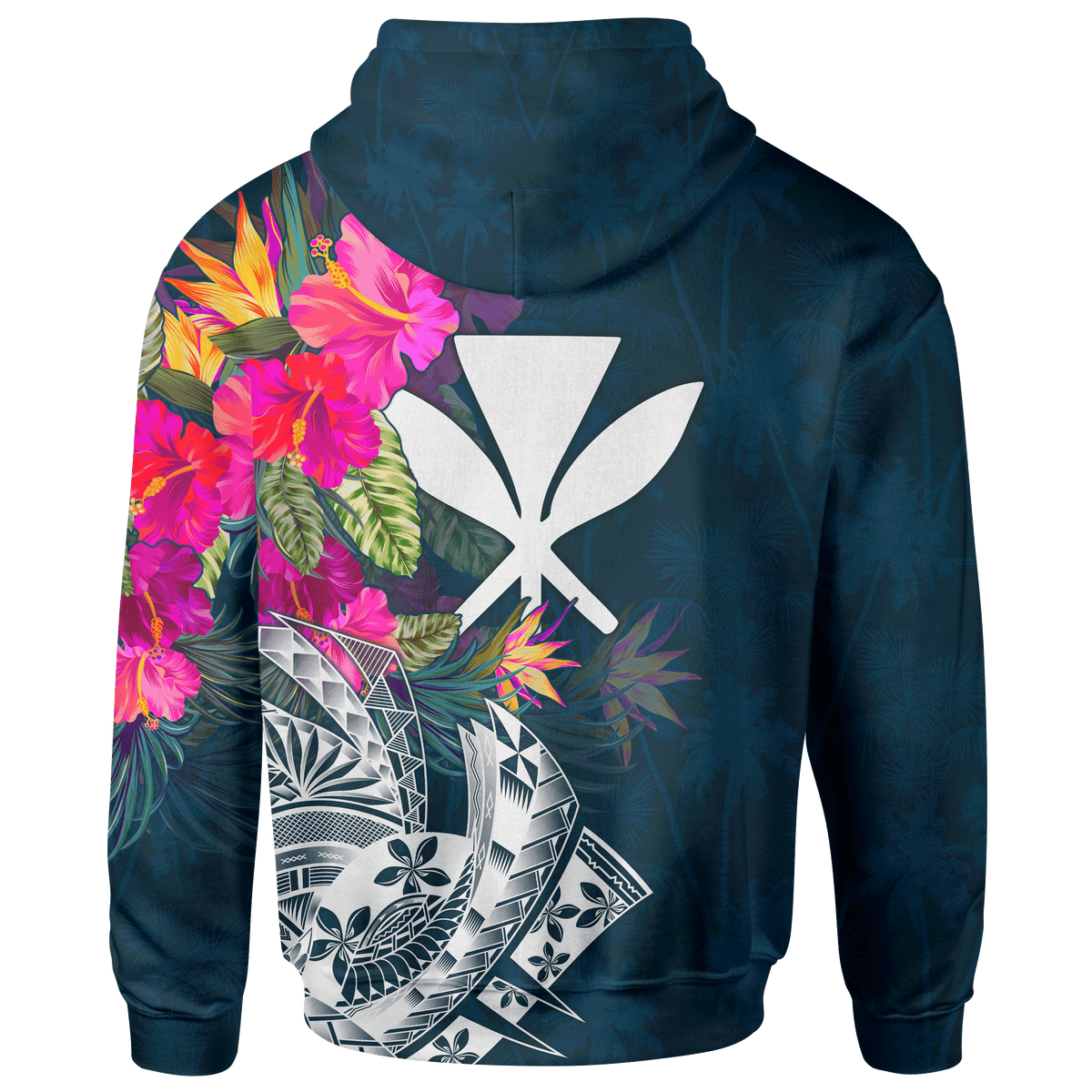 Polynesian Hawaii Custom Zip up Hoodie Summer Vibes - Polynesian Pride