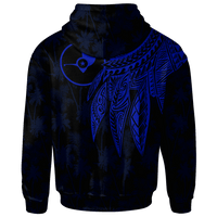Yap Hoodie Polynesian Wings (Blue) - Polynesian Pride