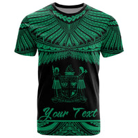 Fiji Polynesian Custom T Shirt Fijian Pride Green Version Unisex Green - Polynesian Pride