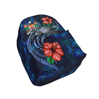 Fiji Polynesian BackPack - Blue Turtle Hibiscus - Polynesian Pride