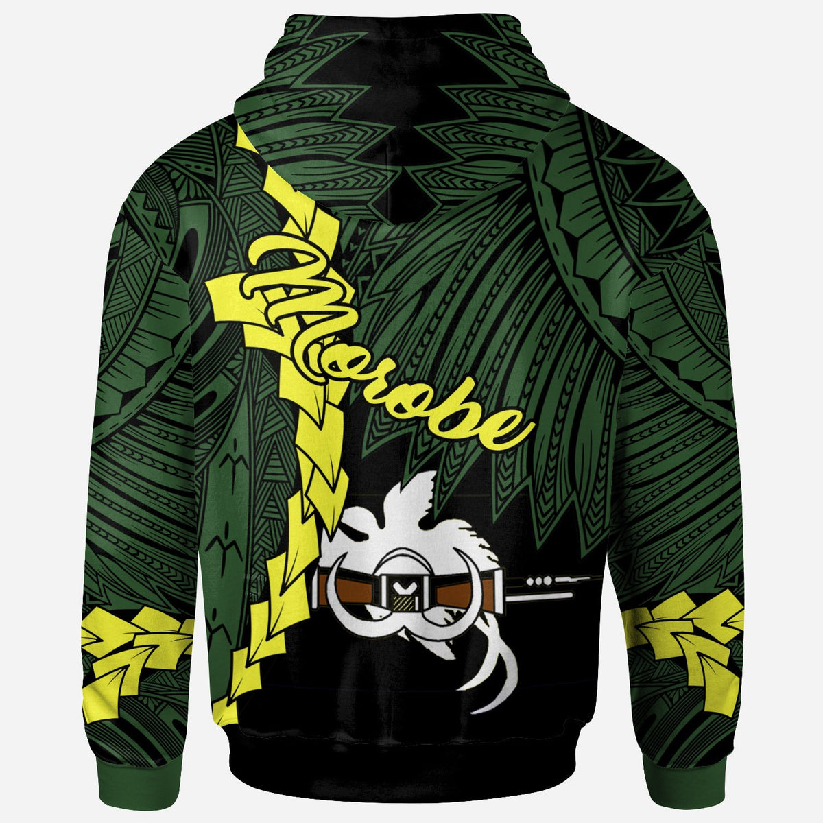 Papua New Guinea Morobe Province Polynesian Custom Hoodie Tribal Wave Tattoo - Polynesian Pride
