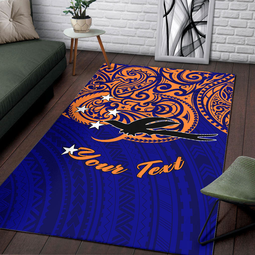 (Custom Personalised) Papua New Guinea New Ireland Pride Area Rug - LT12 - Polynesian Pride