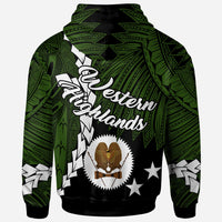 Papua New Guinea Western Highlands Province Polynesian Custom Hoodie Tribal Wave Tattoo - Polynesian Pride
