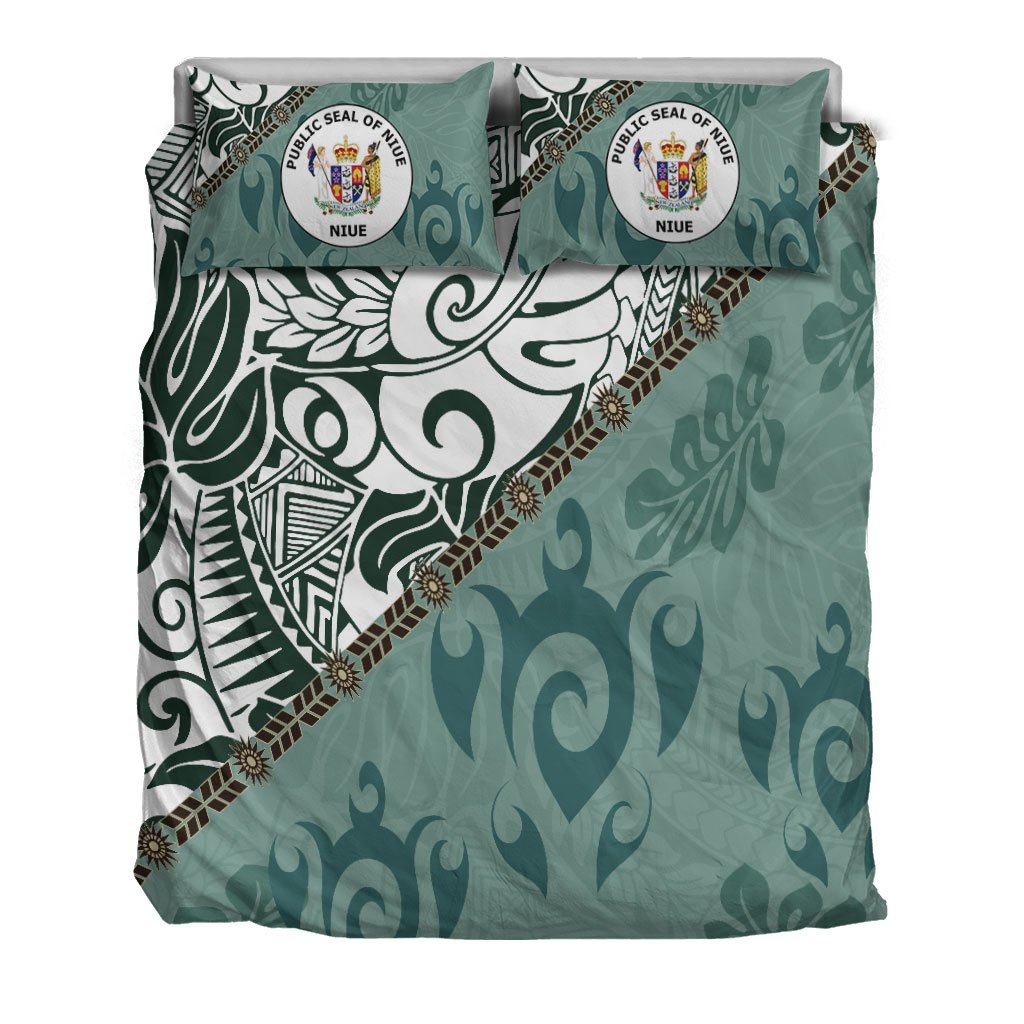 Niue Bedding Set - Leaves And Turtles - Polynesian Pride