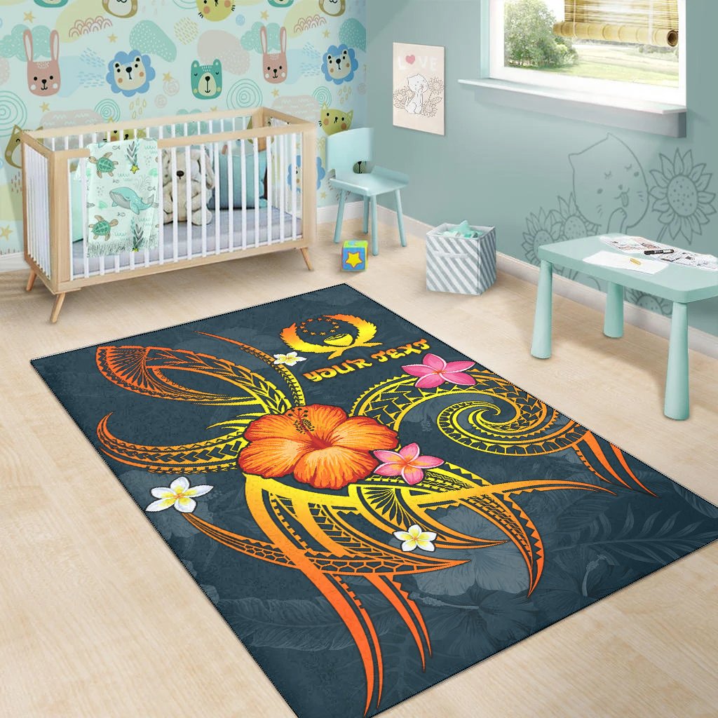 Pohnpei Polynesian Personalised Area Rug - Legend of Pohnpei (Blue) - Polynesian Pride