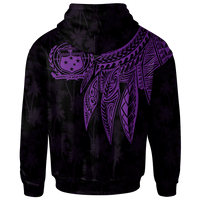 Samoa Hoodie Polynesian Wings (Purple) - Polynesian Pride