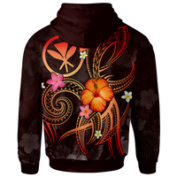 Polynesian Hawaii Hoodie Legend of Kanaka Maoli (Red) - Polynesian Pride