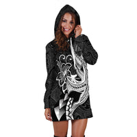 Polynesian Shark Tattoo Hawaii Tribal Hoodie Dress - LT12 - Polynesian Pride