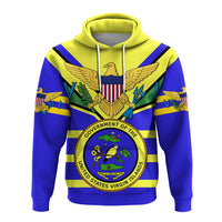 US Virgin Islands Hoodie Egales with Seal LT4 - Polynesian Pride
