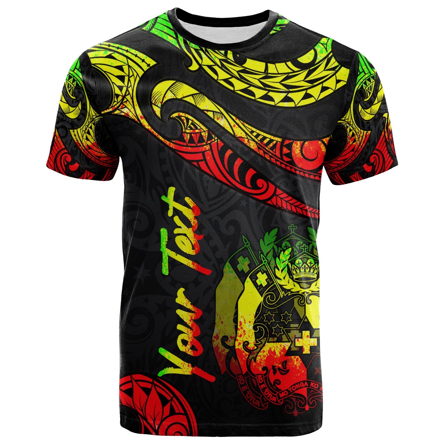 Tonga Polynesian Custom T Shirt Polynesian Tattoo Reggae Version Unisex Reggae - Polynesian Pride